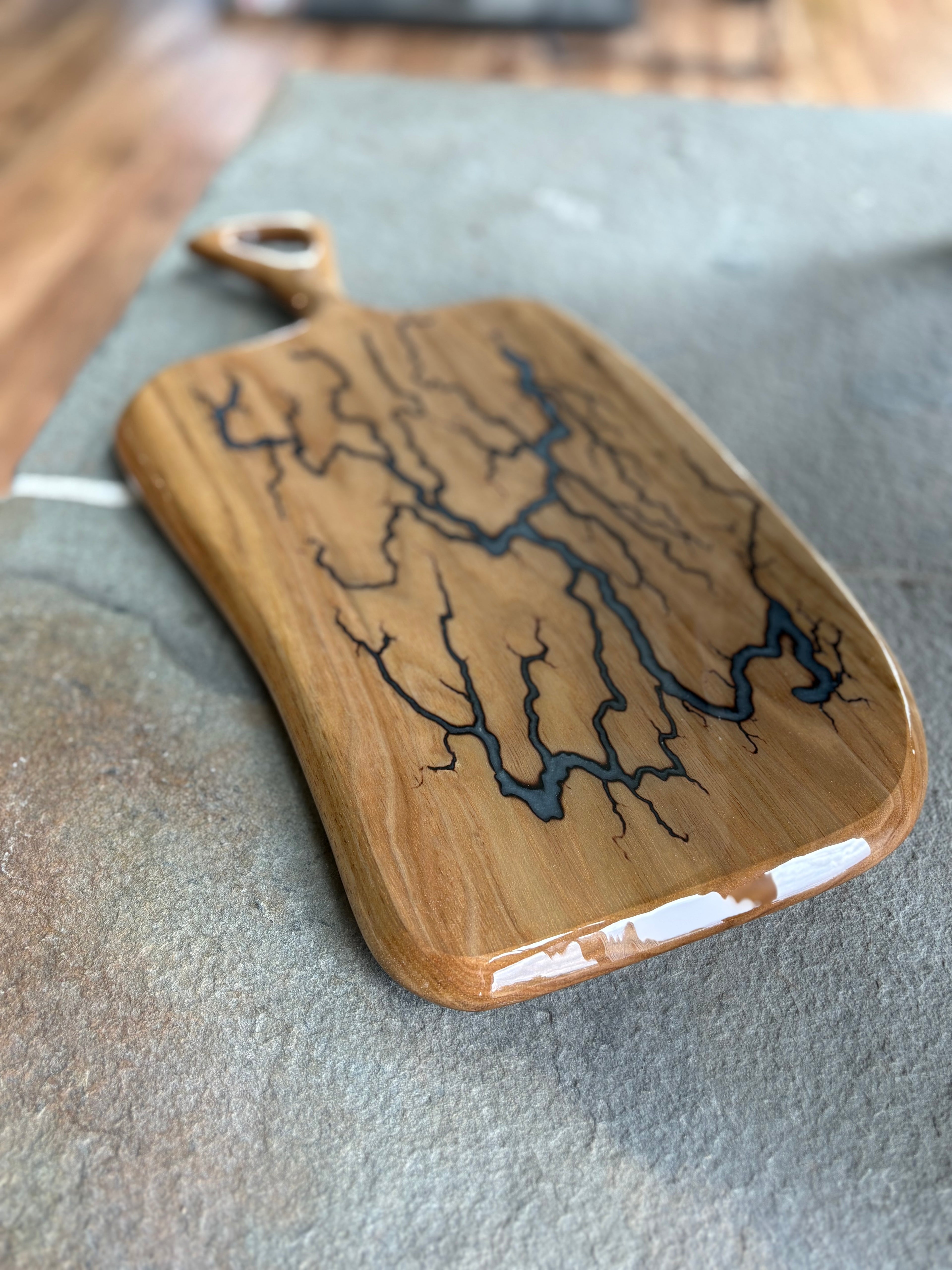 Glowing Lightning Serving Board