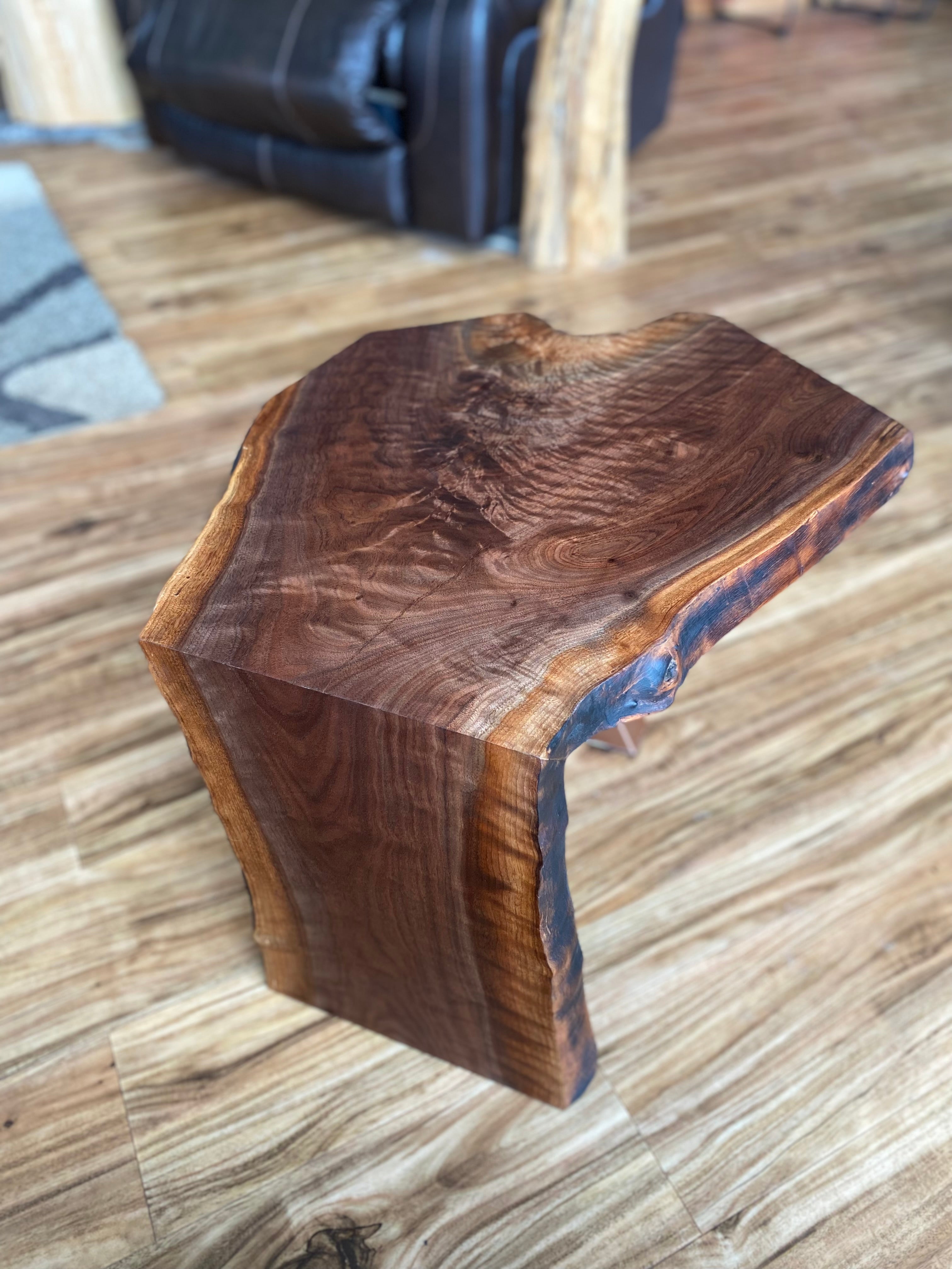 Small Walnut Waterfall Table