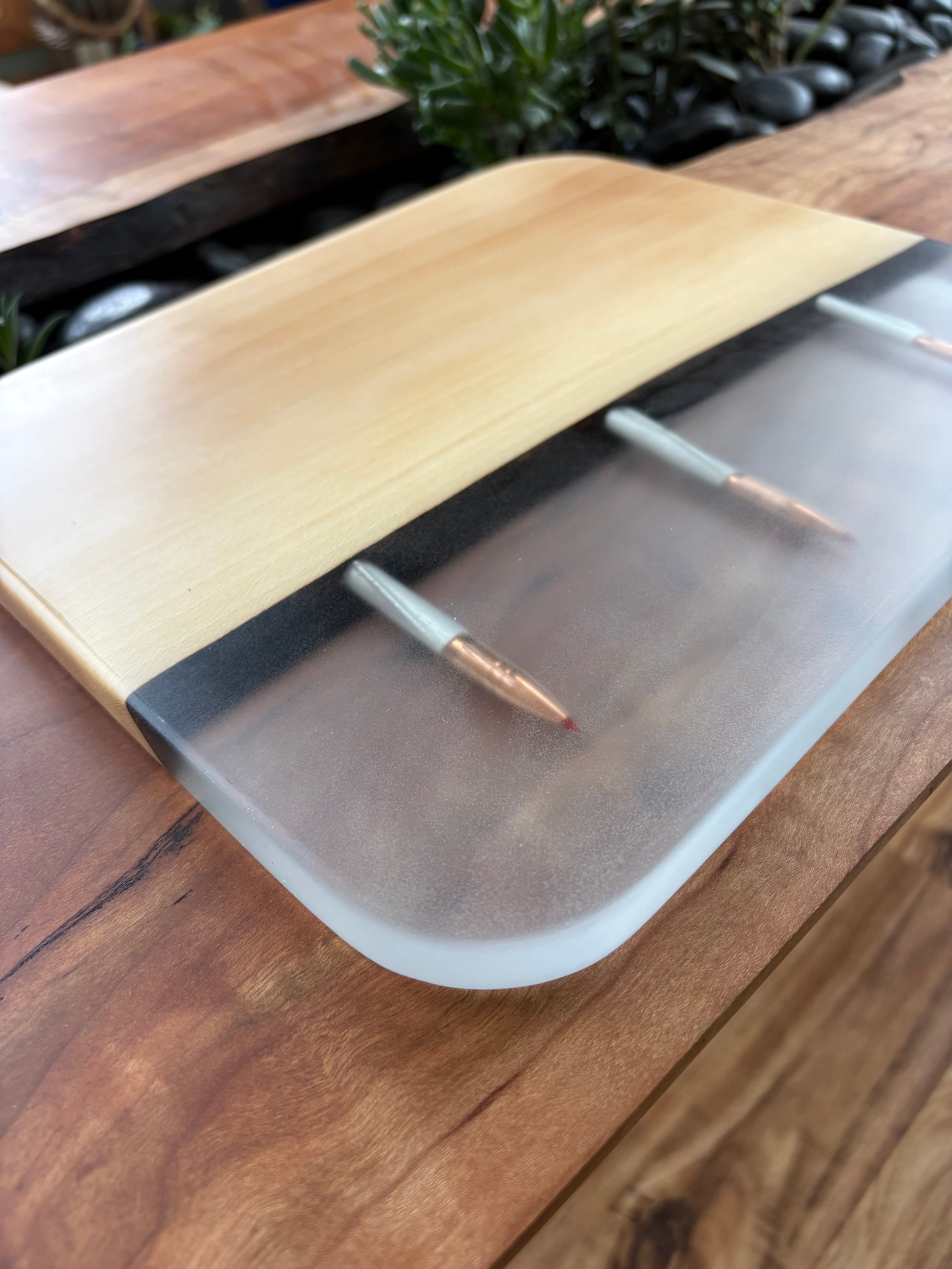 Clear Bullet Serving Board