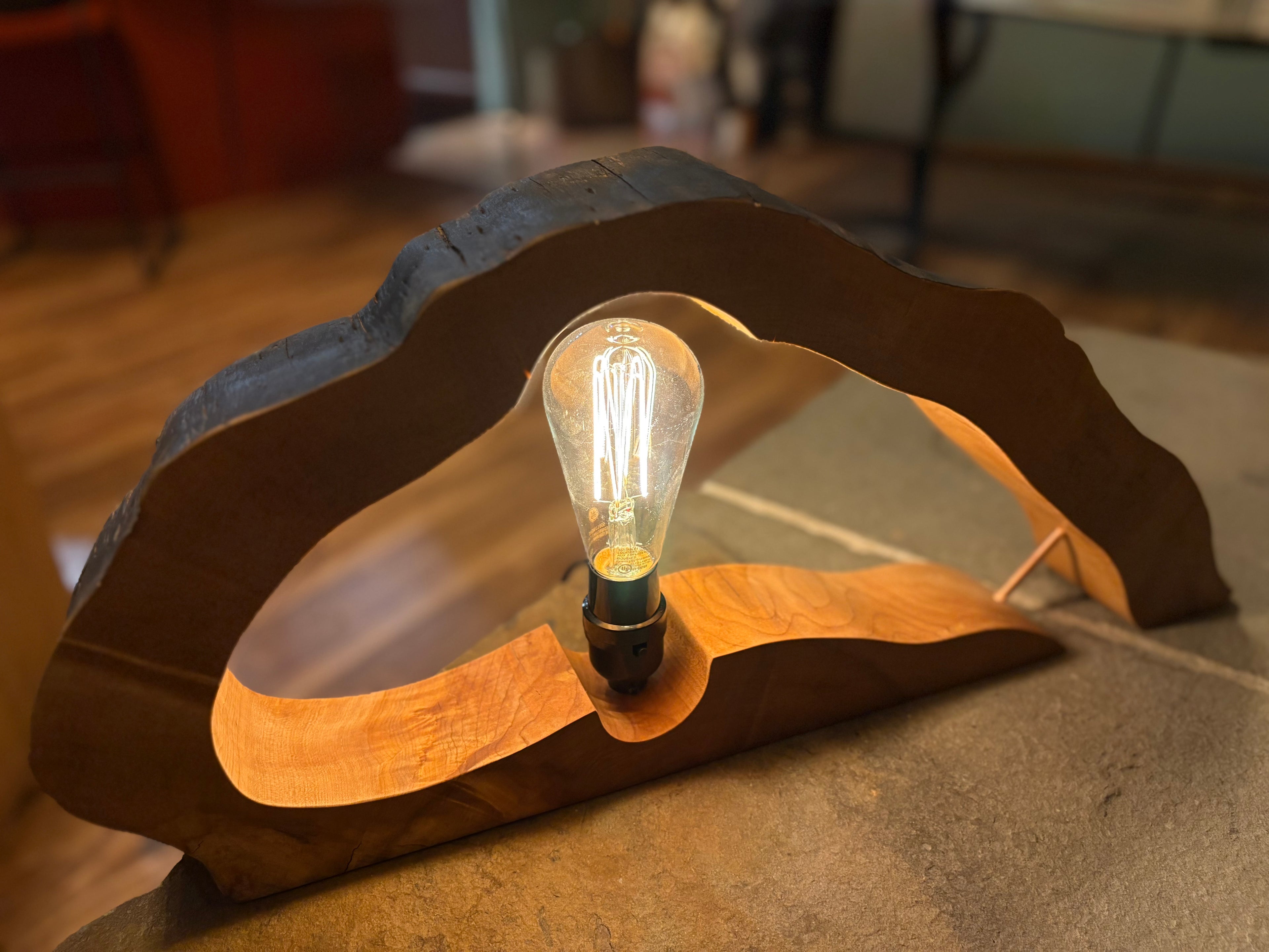 Maple Slab Lamp