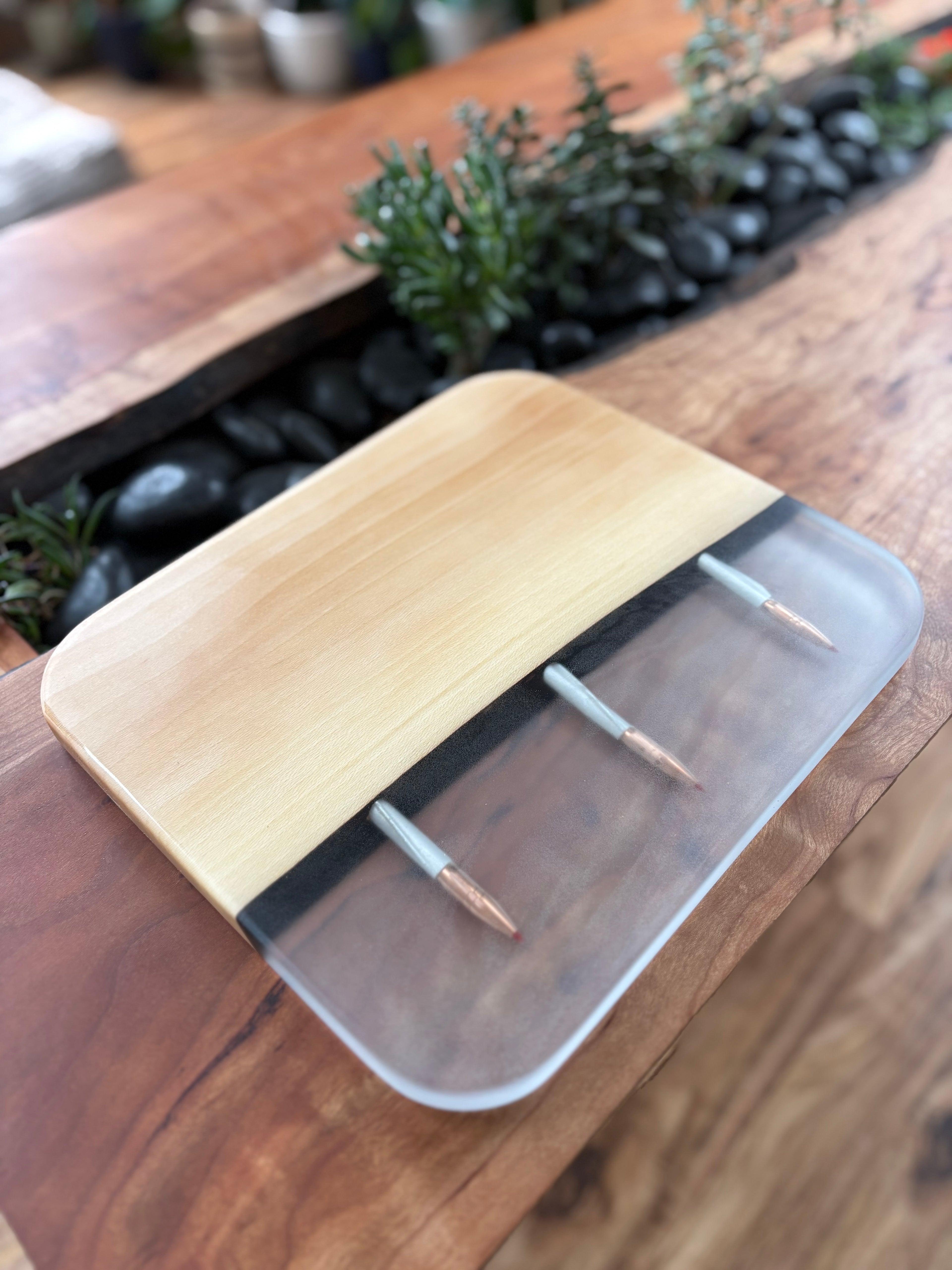Clear Bullet Serving Board
