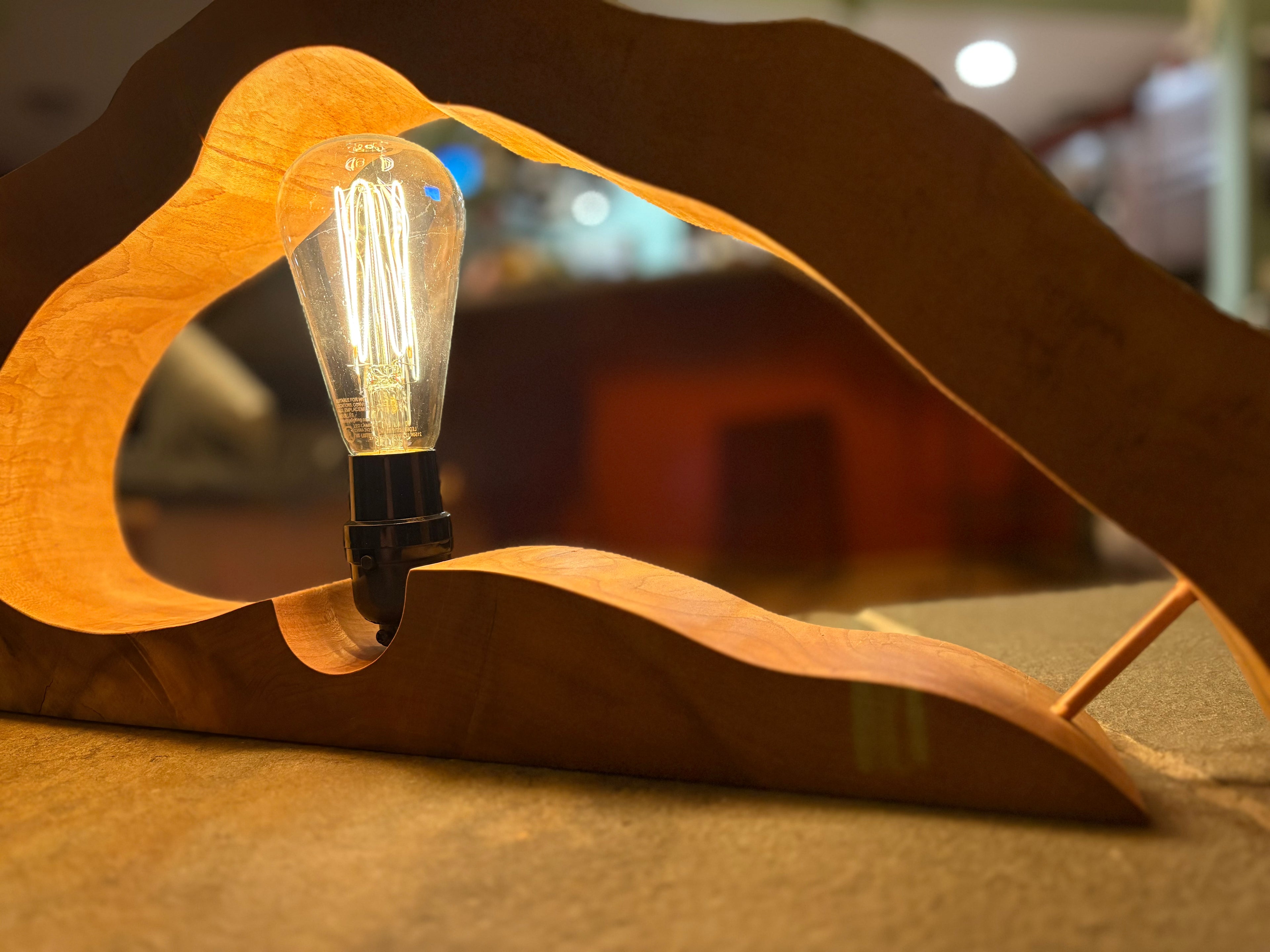 Maple Slab Lamp