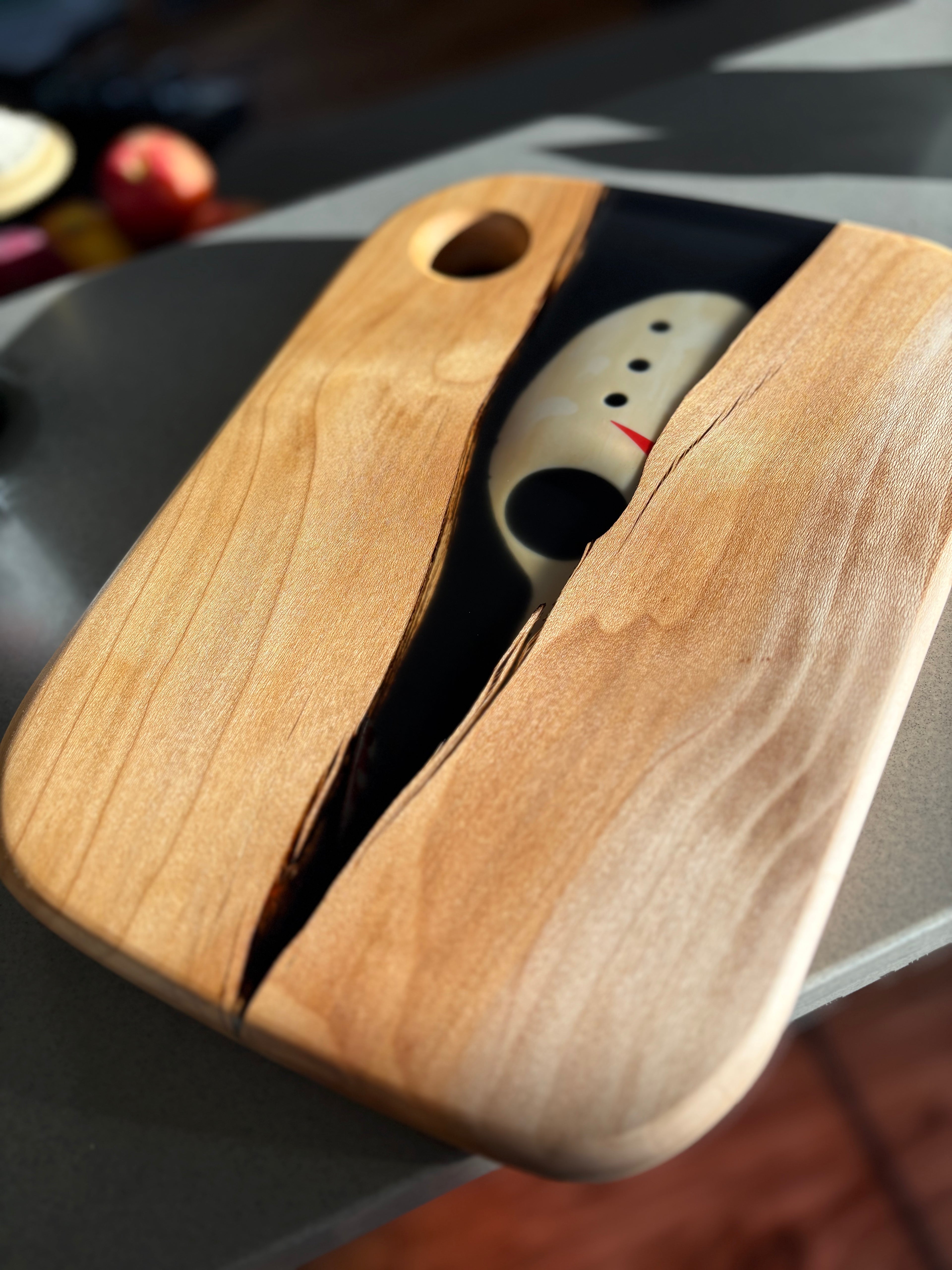 Hockey Mask Serving Board